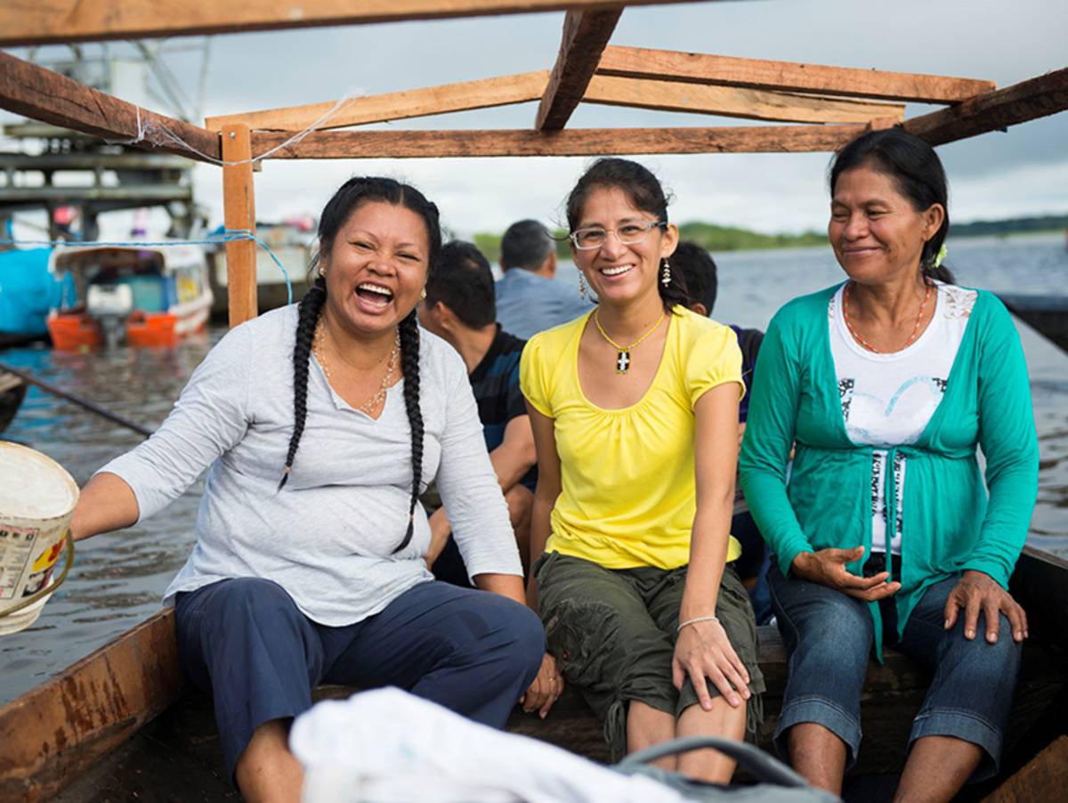 Women from the Napo Quechua translation team in Peru.